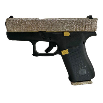 GLOCK 43X GlitterGunz 9mm 3.41in 10rd Midas Glitter Pistol (PX4350201MID)
