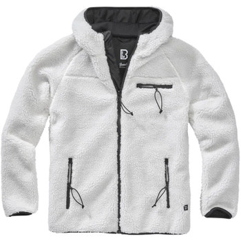 BRANDIT INDIVIDUAL WEAR Men's Hooded Fleece Full Zip White Jacket (5024-10007)