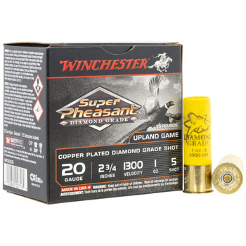 WINCHESTER AMMO Super Pheasant 20Ga 2.75in #5 Diamond Grade Pheasant 25rd/box Shotshells (SPDG205)