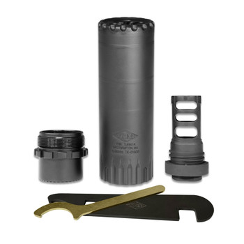 YANKEE HILL MACHINE CO Turbo K-RB 5.56 NATO Black Steel Suppressor w/ 1/2-28 Flash Hider (YHM-2180-28)