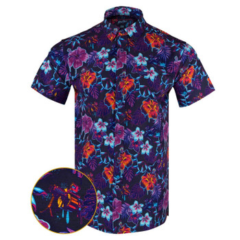 RETRO RIFLE Men's Hawaiian Drip SS Shirt (HAWAIIAN)