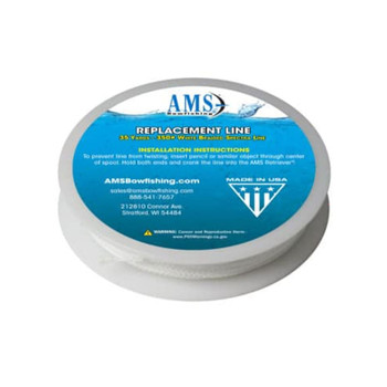 AMS BOWFISHING 35 yds 350# White Braided Spectra Line (L21-35)