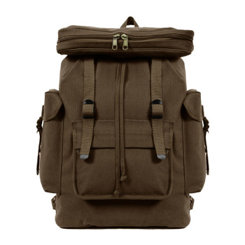 ROTHCO Canvas European Style Earth Brown Rucksack (2384)