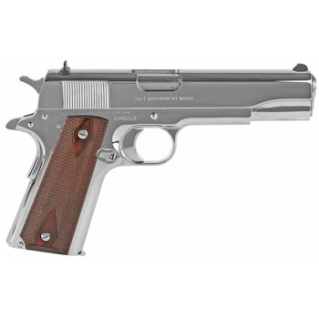 COLT 1911 Government .45 ACP 5in 7rd Bright Stainless Semi-Automatic Pistol (O1070BSTS)