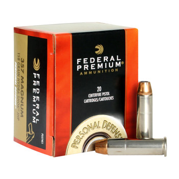 FEDERAL Premium Personal Defense 380 ACP 90 Grain Hydra-Shok JHP Ammo, 20 Round Box (PD380HS1H)