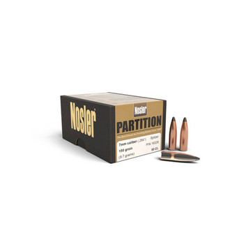 NOSLER Partition 7mm .284" 150Gr Spitzer 50rd Box Rifle Bullets (16326)
