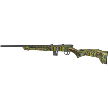 Savage 93R17 Minimalist, Bolt Action Rifle, 17 HMR, 18" Barrel, Green Laminate, 1 10rd magazine 96636