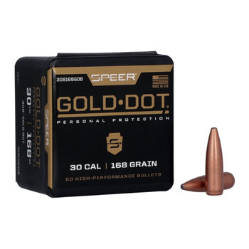 SPEER Gold Dot .308 168 Grain Rifle Component Bullet (308168GDB)