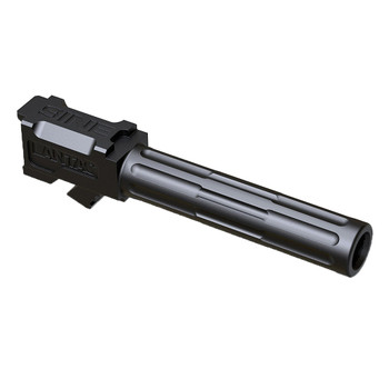 LANTAC USA Glock 9INE Fluted Non-Threaded Black Barrel for Glock 19 (01-GB-G19-NTH-BLK)