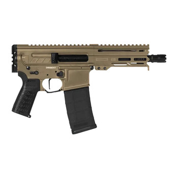 CMMG Dissent Mk4 .300BLK 6.5in 30rd Coyote Tan Semi-Automatic AR Pistol (30A0E33-CT)