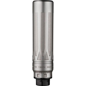 DEAD AIR ARMAMENT Nomad-Ti XC Silver 7.62mm Silencer w/ Xeno Adapter & DA124 Omni Brake (NOMADTIXCXENOSIL)