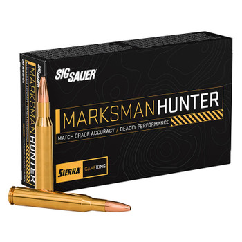 SIG SAUER Marksman Hunter 270 Win 140Gr Sierra GameKing Jacketed Hollow Point 20Rd/Box Rifle Ammo (E270GK140-20)