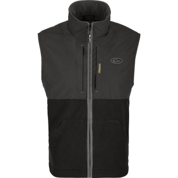 DRAKE Men's Eqwader Black Oyster Vest (DS1621-BOY)
