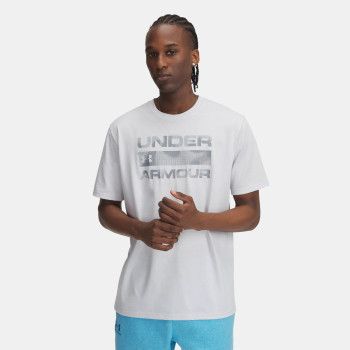 UNDER ARMOUR Men's Stacked Logo Fill Halo Gray/Steel T-Shirt (1361903-014)