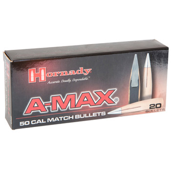 HORNADY A-Max 50 Cal 750Gr Polymer Tip Rifle Bullets (5165)