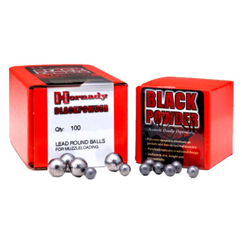 HORNADY Black Powder 54 Cal 228Gr Round Ball Muzzleloading Bullets (6110)