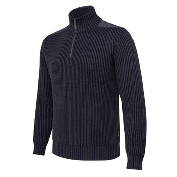 BERETTA Men's Dover Tech Ebony Half Zip Sweater (PU691T234609OR)
