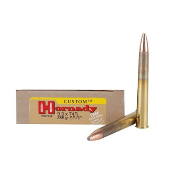 HORNADY Dangerous Game 9.3x74mmR 286 Grain SP-RP Ammo, 20 Round Box (82304)