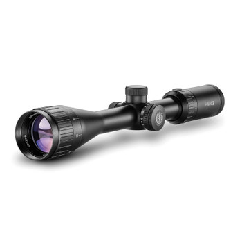 HAWKE Vantage IR 4-12x40 AO Rimfire .22 WMR Reticle Riflescope with Match Mount 1in Medium Weaver Scope Rings (14242+22113)