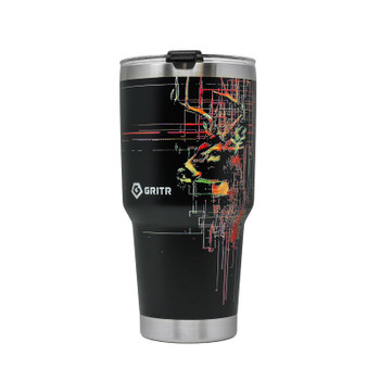 GRITR Stainless Steel Insulated Tumbler 30oz, Deer Style