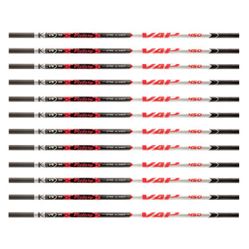 VICTORY ARCHERY VAP Target Sport 450 12-Pack Spine Shaft (VAPS-450TS-12)