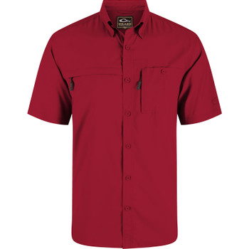 DRAKE Men's 8-Shot Flyweight Chili Pepper Red Short Sleeve Shirt (AD9500-CPR)