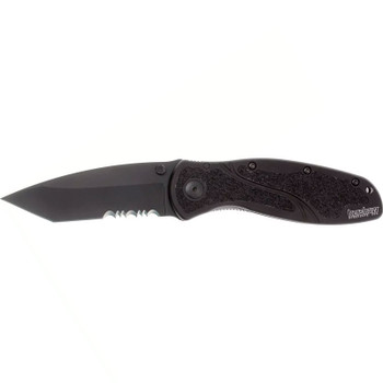KERSHAW Blur 3.4in Tanto Serrated Folding Knife (1670TBLKST)