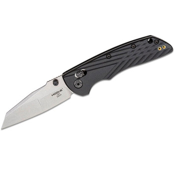 HOGUE Deka 3.25in ABLE Lock Modified Wharncliffe Tumbled Black Folding Knife (24369)