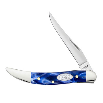 CASE XX Small Texas Toothpick Blue Pearl Kirinite Pocket Knife (23437)