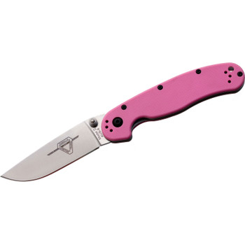 ONTARIO KNIFE COMPANY RAT II 3in Linerlock Pink Nylon Folding Knife (ON8862)