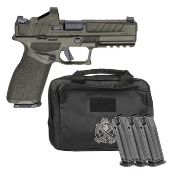 SPRINGFIELD Echelon 4.5F 9mm 4.5in OD Green Pistol Pack w/ Viridian RFX11, 4x 15rd Mags, Range Bag (EC9459G-U-15-PAC)