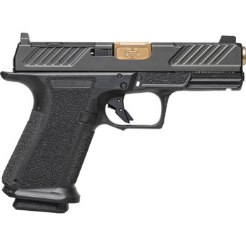 SHADOW SYSTEMS MR920 9mm 4.5in 15rd Black/Bronze White Dot Unthreaded Pistol (SS-1005-SM25)