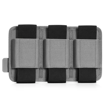 SAVIOR EQUIPMENT AR15/AK47 Triple SW Gray Mag Holder w/ Hook Backing (MP-TNS-RIFXTPE-GS)