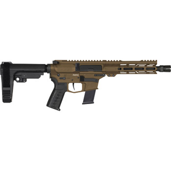 CMMG Banshee Mk10 10mm 8in 15rd Midnight Bronze Semi-Auto Pistol w/ Ripbrace (10A570F-MB)