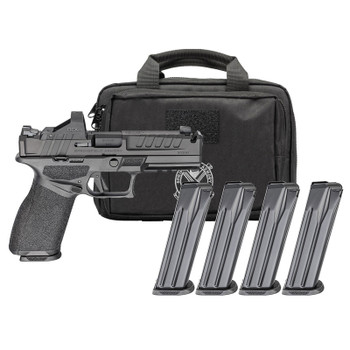SPRINGFIELD ARMORY Echelon 4.5F Comp 9mm 4.5in Black Pistol Gear Pac w/ Viridian RFX11, 4x 15rd Mags, Range Bag (EC9459B-COMP-15-PAC)