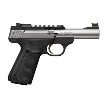 BROWNING Buck Mark Plus Micro Bull 22LR 4in 10rd Stainless/Black Single-Action Pistol (51605490)
