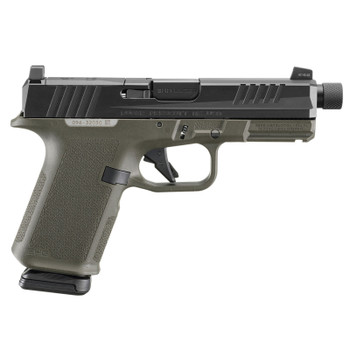 RUGER RXM 9mm 4.5in Threaded 2x 15rd Mags Black/OD Green Striker-Fired Pistol (19436)