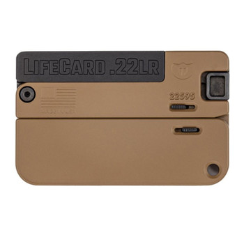 TRAILBLAZER FIREARMS LifeCard .22LR Single-Shot Barrett Brown All-Aluminum Folding Pistol (LC1-BBN)