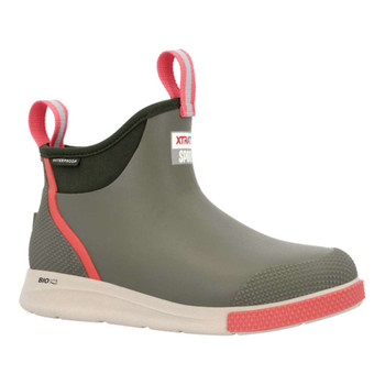 Open-box: XTRATUF Wmn Olv 6" Slip O, Color: Olive, Size: 11 (ADSW-302-110) - Damaged package