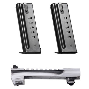 MAGNUM RESEARCH Mark XIX Desert Eagle Conversion Kit w/ .44 Magnum 6in White Matte Distressed Barrel and Two .44 Magnum 8rd Magazines (BMCP446WMD)