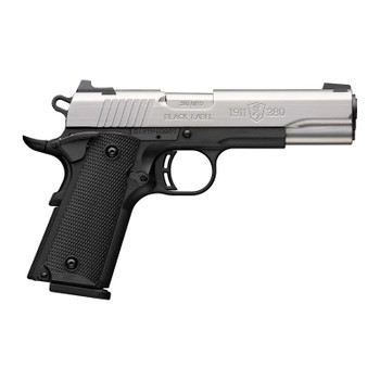 BROWNING 1911-380 Black Label 380 ACP Full Size 4.25in 8rd Black/Stainless Pistol (051118492)