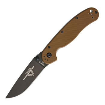 ONTARIO KNIFE COMPANY RAT II Linerlock Coyote Brown Folding Knife (ON8830CB)