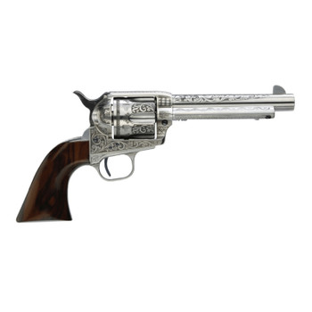 TAYLORS & COMPANY 1873 Cattleman .45LC 4.75in 6rd Photo Engraved Walnut Single-Action Revolver (550888)