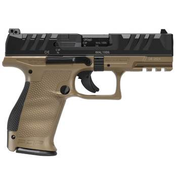 WALTHER PDP Two Tone Compact OR 9mm 4in 2x 10rd Mags FDE Frame Striker-Fired Pistol (2871939)
