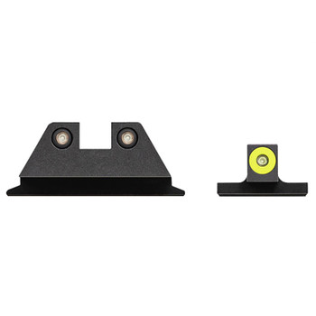 NIGHT FISION Yellow Front Ring/Black Rear Rings Night Sight Set for S&W M&P Shield/Shield Plus (SAW-202-003-YGZG)