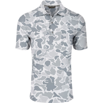 DRAKE Men's Performance Print Old School Monument Polo (DS4092-OSM)