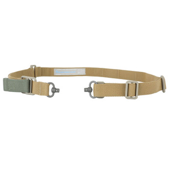 BLUE FORCE GEAR Vickers 221 Unpadded Coyote Brown Push Button Sling (VCAS-2TO1-PB-125-AA-CB)
