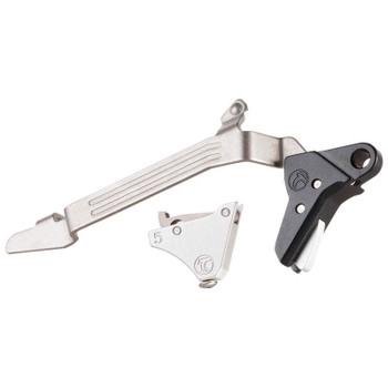 TIMNEY TRIGGERS Alpha Competition Silver Trigger for Glock Gen 5 Large Frame (Alpha-Glock-5-Large-Silver)