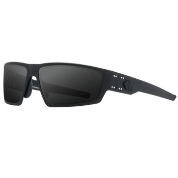 GATORZ EYEWEAR Warhawk Black Frame w/ Black Logo and MilSpec Ballistic Smoke Anti-Fog Lens Sunglasses (GZ-15-002)