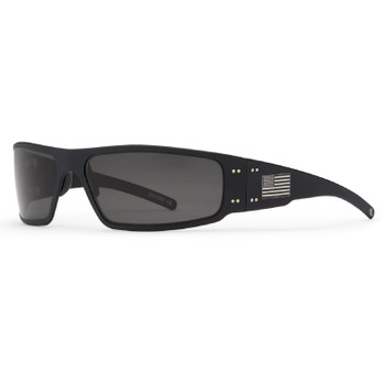 GATORZ EYEWEAR Magnum Black/Silver American Flag/Smoke Polarized Sunglasses (GZ-01-041)